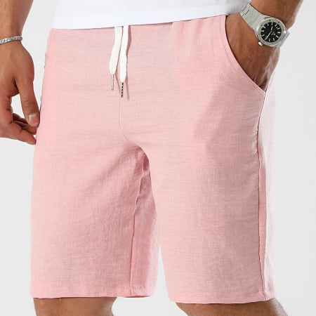 LBO - Linen Effect Chino Short 1174 Pink