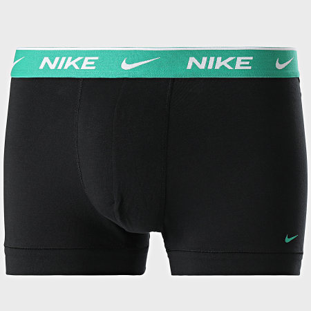 Nike - Confezione da 3 boxer stretch in cotone KE1008 nero viola verde turchese