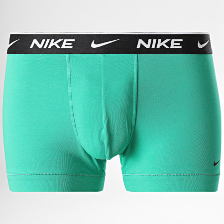 Nike - Lot De 3 Boxers Every Cotton Stretch KE1008 Violet Vert Turquoise