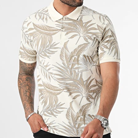 Only And Sons - Polo Manches Courtes Kash Beige Floral