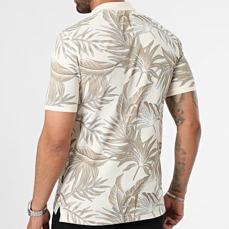 Only And Sons - Polo Manches Courtes Kash Beige Floral