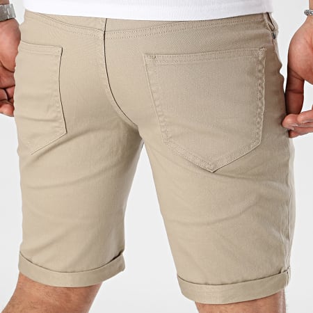 Only And Sons - Short Jean Ply Life Beige Foncé