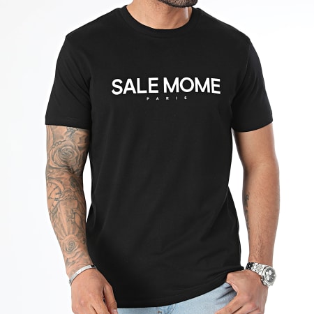 Sale Môme Paris - Poisson D'Avril Camiseta Negro Blanco