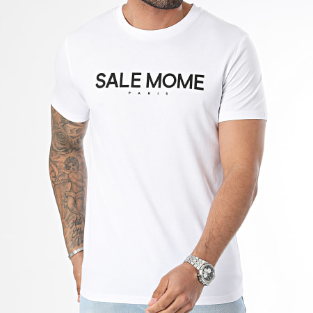 Sale Môme Paris - Tee Shirt Poisson D'Avril Blanc Noir