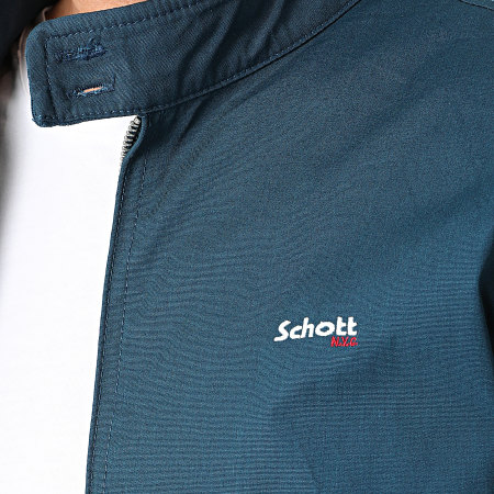 Schott NYC - Cabl 1220 Giacca con zip Duck Blue