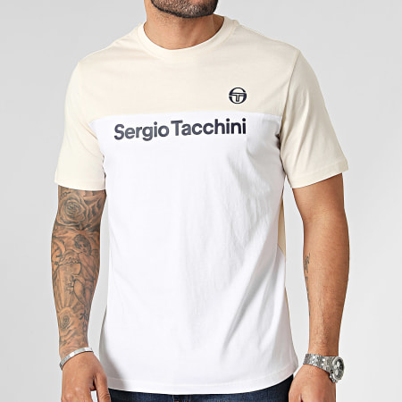 Sergio Tacchini - Maglietta Grave 40528 Bianco Beige
