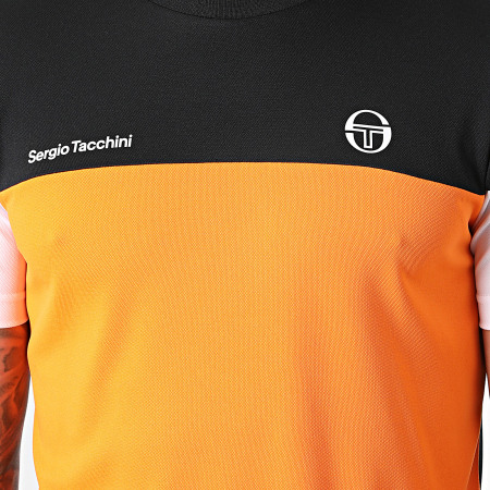 Sergio Tacchini - Prave Camiseta 40529 Negro Naranja