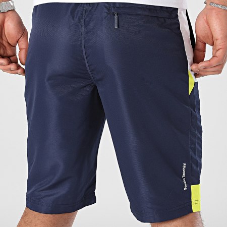 Sergio Tacchini - Geometrica 40628 Pantalones cortos de jogging azul marino