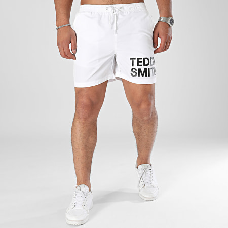 Teddy Smith - Pantaloncini da bagno Diaz 12416477D Bianco