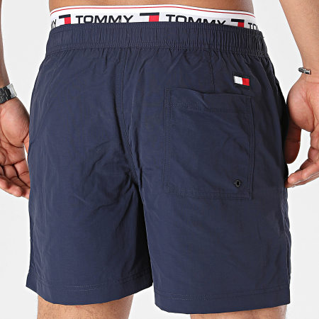 Tommy Jeans - Pantalón corto de baño con cordón mediano 2043 Azul marino