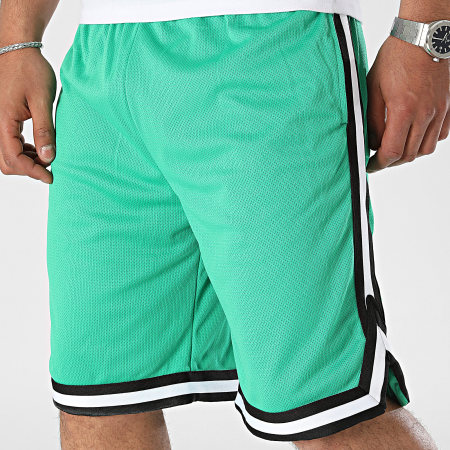 Urban Classics - TB243 Pantaloncini da jogging con banda verde