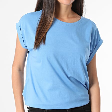 Urban Classics - Tee Shirt Sans Manches Femme TB771 Bleu Clair