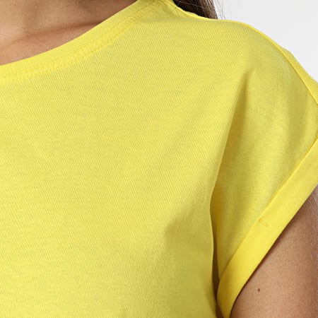 Urban Classics - Camiseta sin mangas de mujer TB771 Amarillo