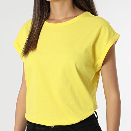 Urban Classics - Camiseta sin mangas de mujer TB771 Amarillo