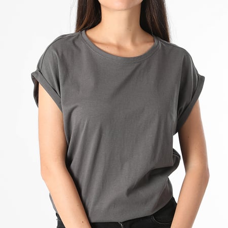 Urban Classics - Camiseta sin mangas de mujer TB771 Gris antracita