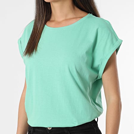 Urban Classics - Dames mouwloos T-shirt TB771 Groen