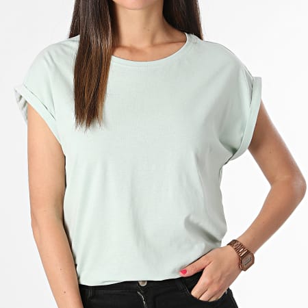 Urban Classics - Camiseta sin mangas de mujer TB771 Verde claro
