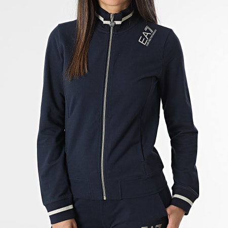 EA7 Emporio Armani - Trainingspak voor dames 8NTV51 marineblauw goud