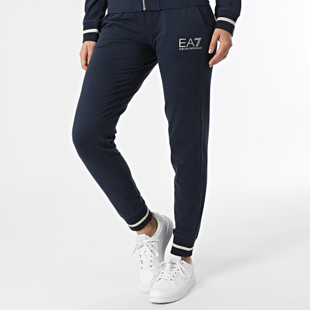 EA7 Emporio Armani - Ensemble De Survetement Femme 8NTV51 Bleu Marine Doré