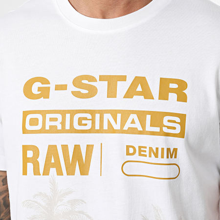 G-Star - Palm Originals Camiseta D24681-336 Blanco