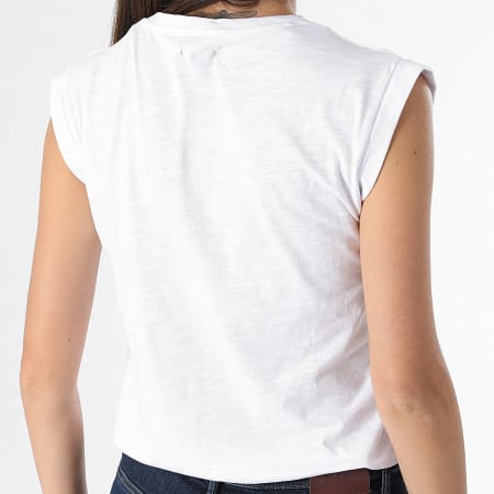 Girls Outfit - Camiseta sin mangas Tea de mujer Blanco jaspeado