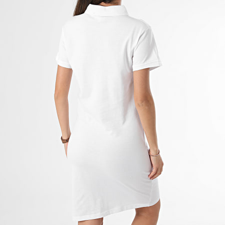 Girls Outfit - Vestido polo de manga corta para mujer Blanco