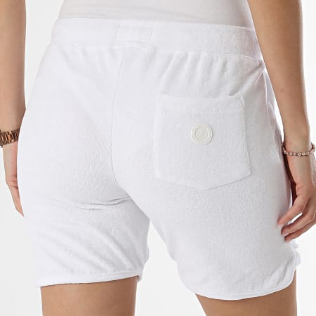 Girls Outfit - Pantaloncini da jogging Berni in spugna da donna, bianco