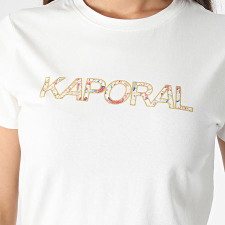 Kaporal - Tee Shirt Femme FANJOW11 Blanc