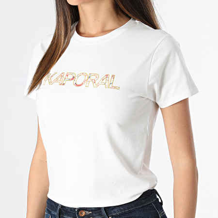 Kaporal - Tee Shirt Femme FANJOW11 Blanc