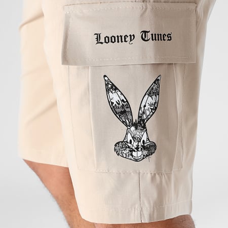 Looney Tunes - Pantaloncini Cargo Bugs Bunny Graffiti Army Beige