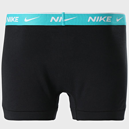 Nike - Set di 2 boxer KE1085 nero grigio turchese