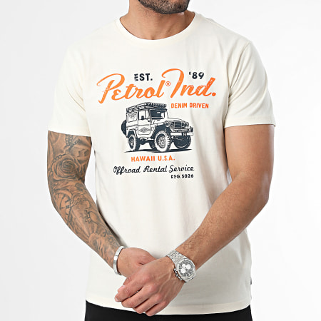 Petrol Industries - Camiseta M-1040-TRO597 Beige claro