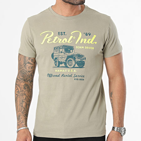 Petrol Industries - Camiseta M-1040-TSR158 Caqui Verde