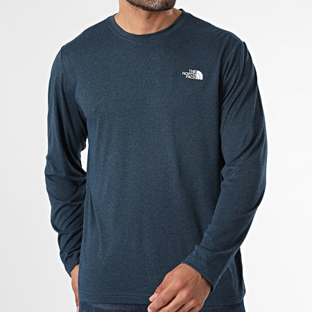 The North Face - Tee Shirt Manches Longues Reaxion Amp A2UAD Bleu Marine Chiné