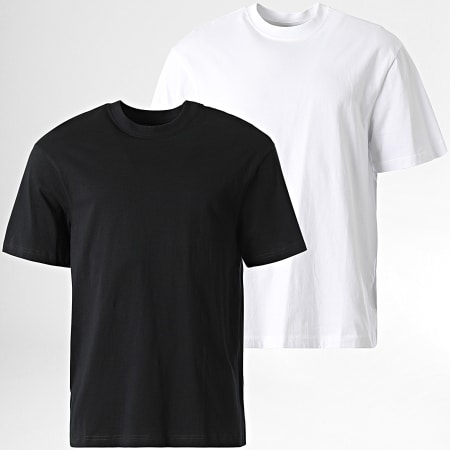 Urban Classics - Lot De 2 Tee Shirts Oversize TB006A Noir Blanc