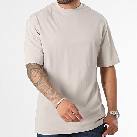 Urban Classics - Set van 2 oversized T-shirts TB006A Wit Beige