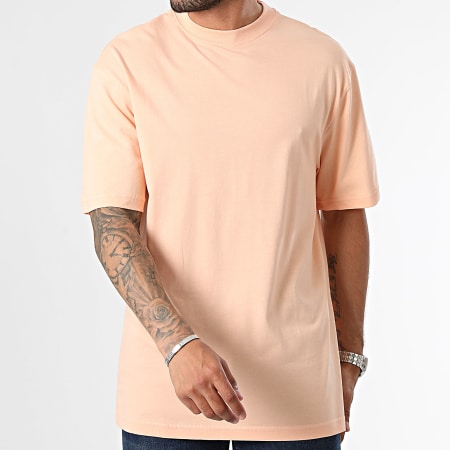 Urban Classics - Lot De 2 Tee Shirts Oversize TB006A Blanc Orange