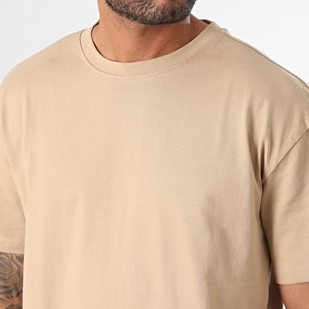 Urban Classics - Lot De 2 Tee Shirts Oversize Heavy TB1778A Beige