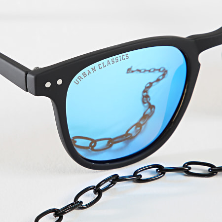 Urban Classics - Gafas de sol de espejo azul negro
