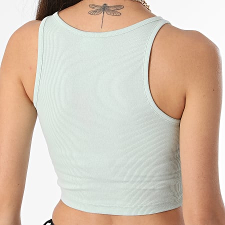 Urban Classics - Crop Top de mujer TB6185 Verde claro