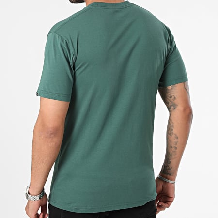 Vans - Camiseta Logo Ajedrez Izquierdo A3CZE Verde Oscuro