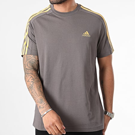 Adidas Sportswear - Maglietta a 3 strisce IS1334 Grigio
