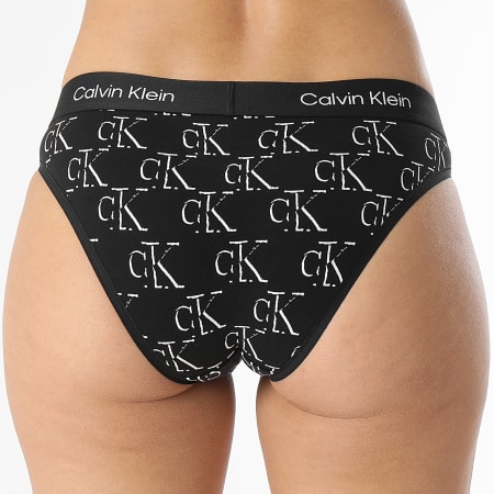 Calvin Klein - Culotte Femme Modern Bikini 7222 Noir Blanc