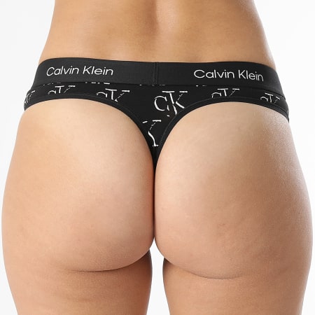 Calvin Klein - String Femme Modern Thong 7221 Noir Blanc