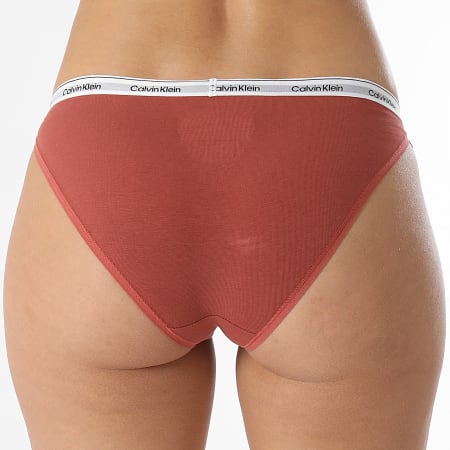 Calvin Klein - Braga de bikini para mujer 5215 Brick Red