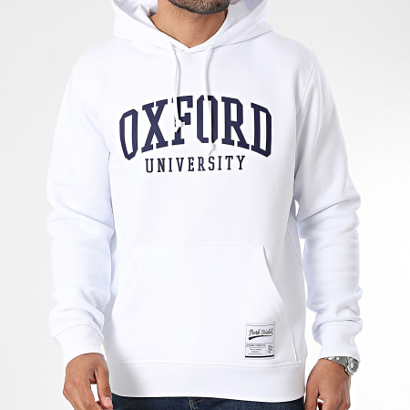 Classic Series - Oxford Hoodie White Navy