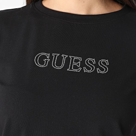 Guess - Dames-T-shirt V-hals V4GI09 Zwart