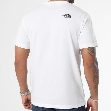The North Face - Juego De 2 Camisetas Cúpula Simple A87NG Negro Blanco