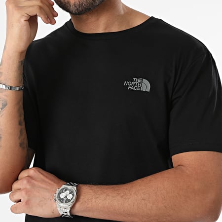 The North Face - Juego De 2 Camisetas Cúpula Simple A87NG Negro Blanco