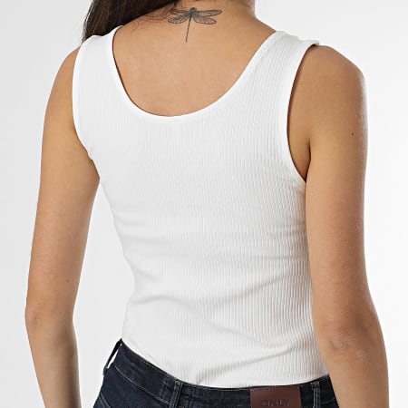 Only - Camiseta de tirantes para mujer Simple Life Blanco